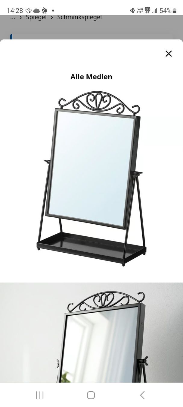 Ikea Specchi: BA: Tischspiegel Ikea Karmsund – Usato da Bremgarten b. Bern venduto da Marge7979 2
