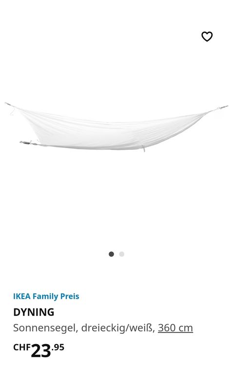 Sonnensegel x2 Dyning Ikea Kaufen auf Ricardo