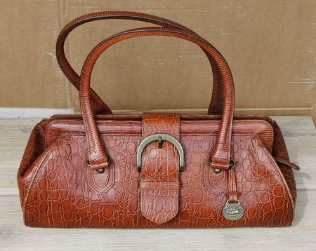 BRAHMIN Edelmarke Handtasche mit Reptiliendruck