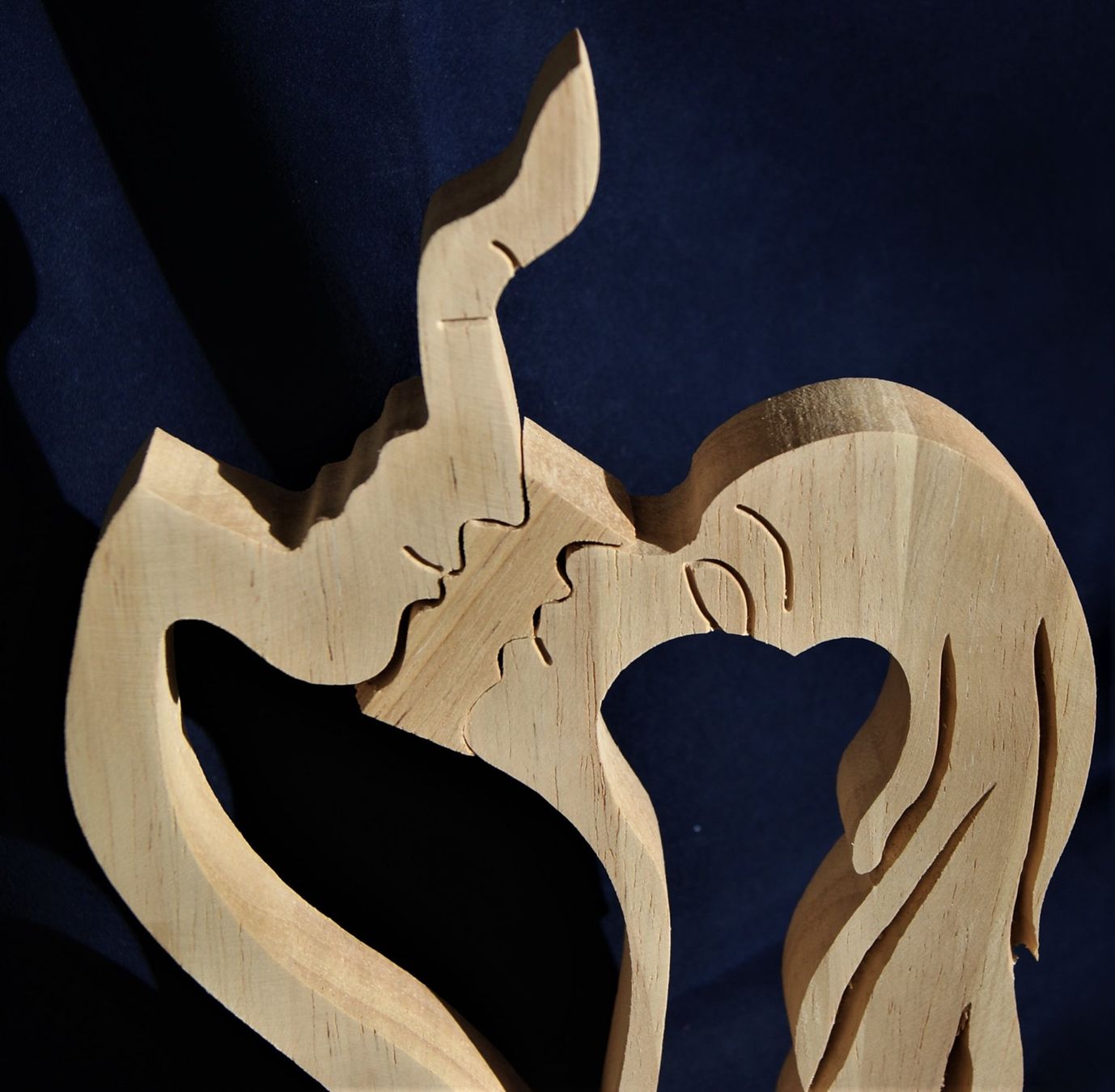 Sculptures & Statues: HOLZ-HERZ-DESKTOP-SKULPTUR – Neuf avec emballage d'origine à Stadel par Wald100 1