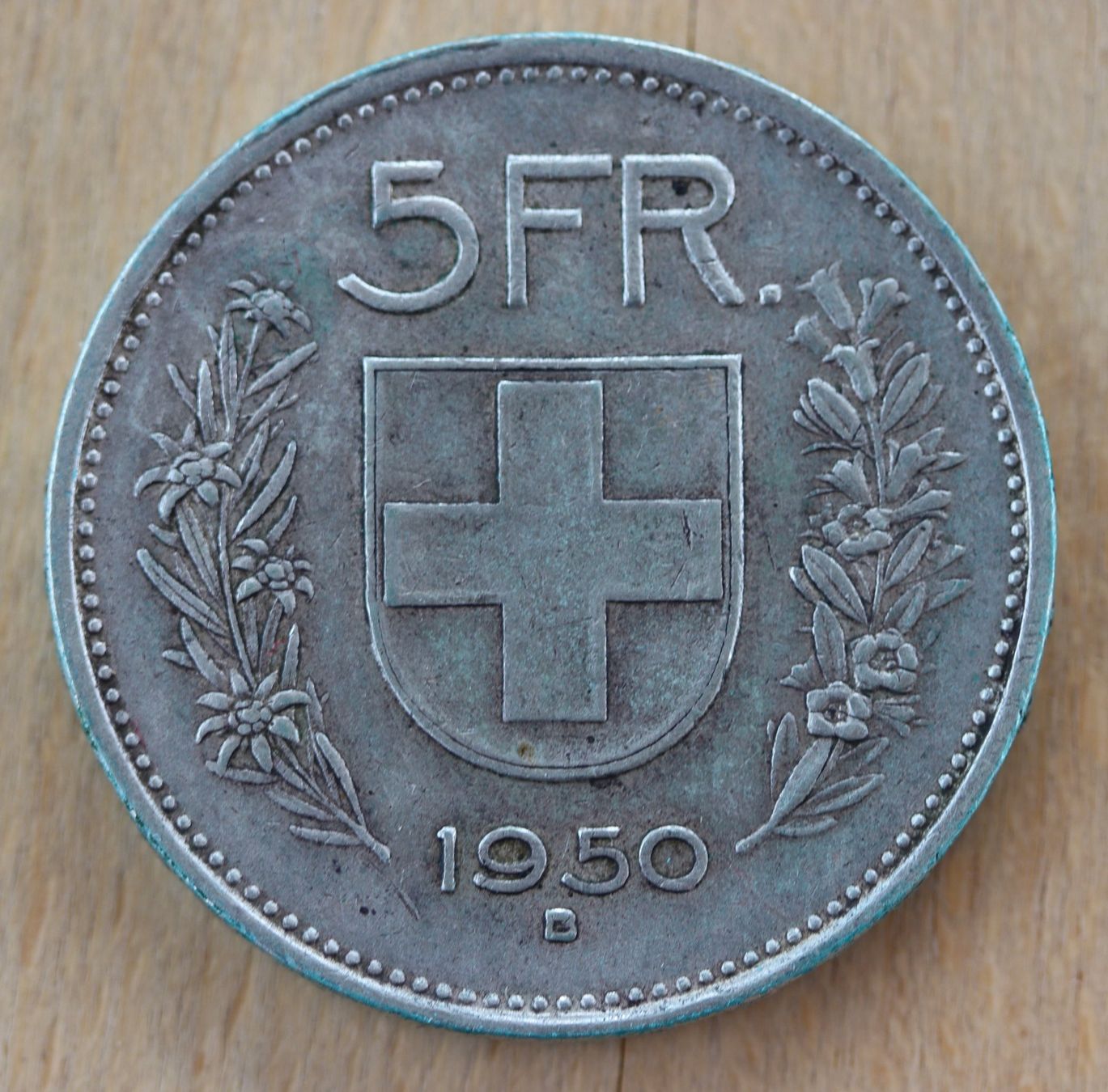 Toutes les monnaies: 5 CHF 1950 – D'occasion à Rheinfelden par Fitscherella