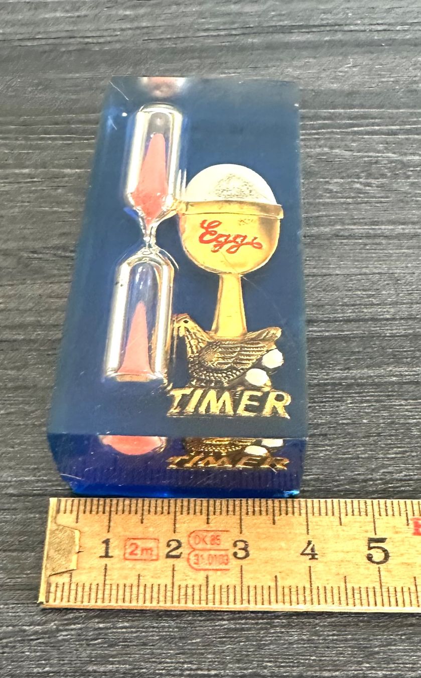 Elettrodomestici da cucina: Vintage Eieruhr, Sanduhr 3 Minuten, Lucite Egg Timer – Usato da Zürich venduto da brazerola 7
