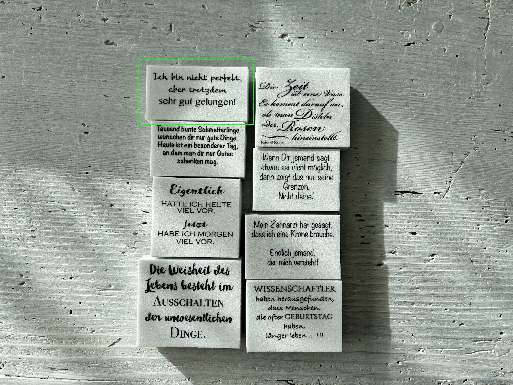 Stempel: LaBlanche Stempel Spruch '...perfekt' 1-teilig – Gebraucht aus Glattfelden von Qwerasdf 1