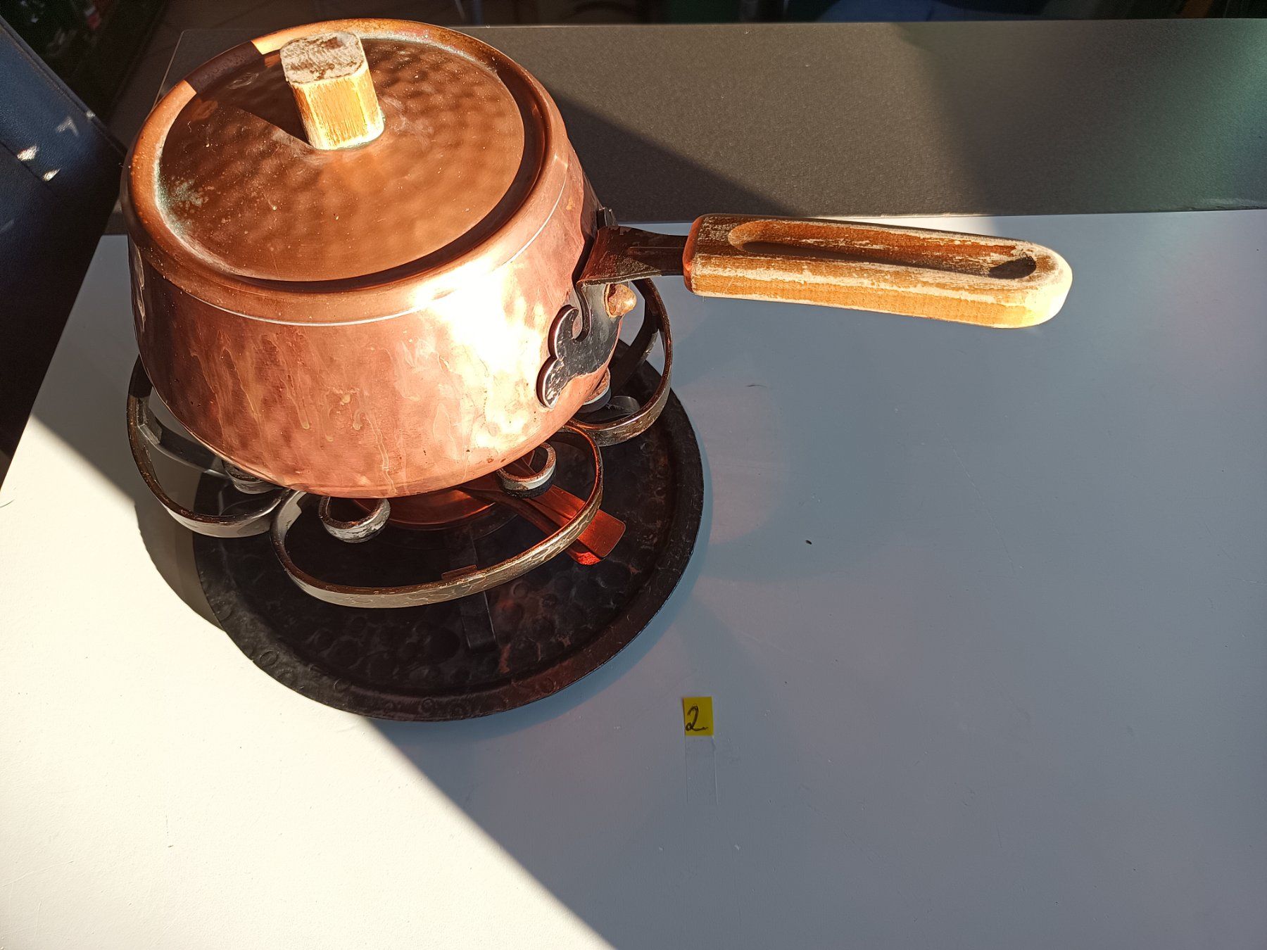 Pfannen: Kupfer Fondue Set – Gebraucht aus Oberegg von A-Z.Handel.Loehrer 2
