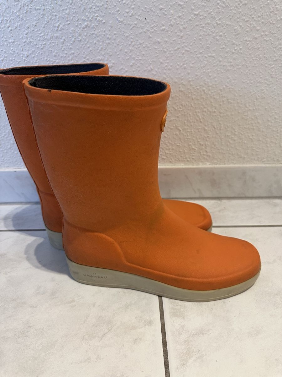 Le Chameau Scarpe da donna: Le Chameau Orange Wellies, Size 40 – Usato da Zürich venduto da car_68nt