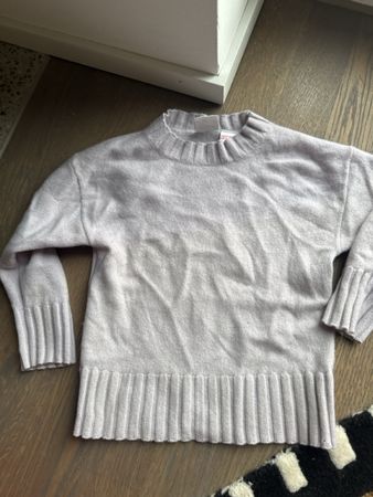 100% Kaschmir Pullover hell lila violett 104