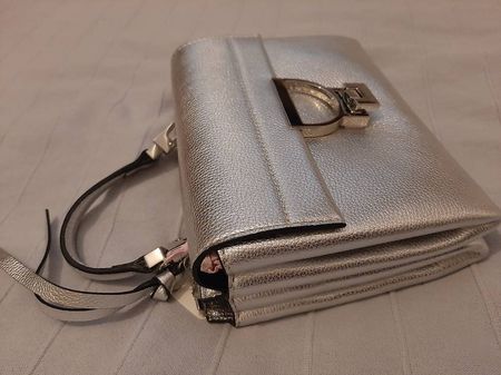 borsa coccinelli silver new