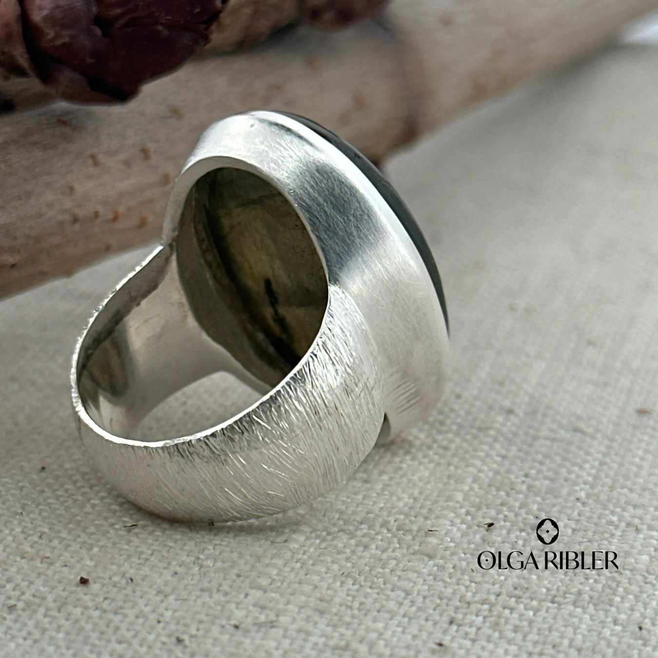 Olga Ribler Anelli: Labradorite Silberring Grösse 62 – Nuovo (secondo la descrizione) da Luzern venduto da Schmuckoutlet 3