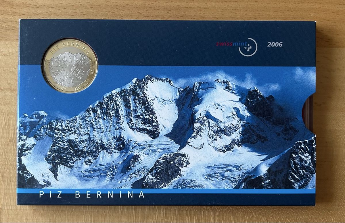 Tutti le monete: Münzsatz 2006 Piz Bernina Stgl. – Nuovo e nell'imballaggio originale da Gossau SG venduto da Gallus00