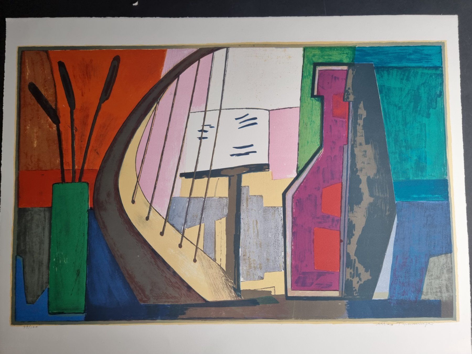 Grafica & Litografie: MAX TRUNINGER LITHOGRAPHIE SIGNIERT NUMMERIERT – Usato da Gersau venduto da grafik-kunst