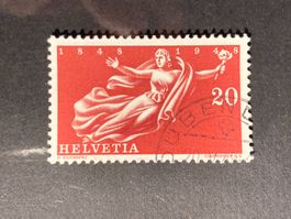 Schweiz 1948 Bundesstaat 20 Vollstempel DÜBENDORF 20.V.48
