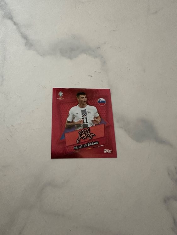 Topps Sticker Euro 2024 Svn Sp Benjamin Sesko (Neu und originalverpackt ...