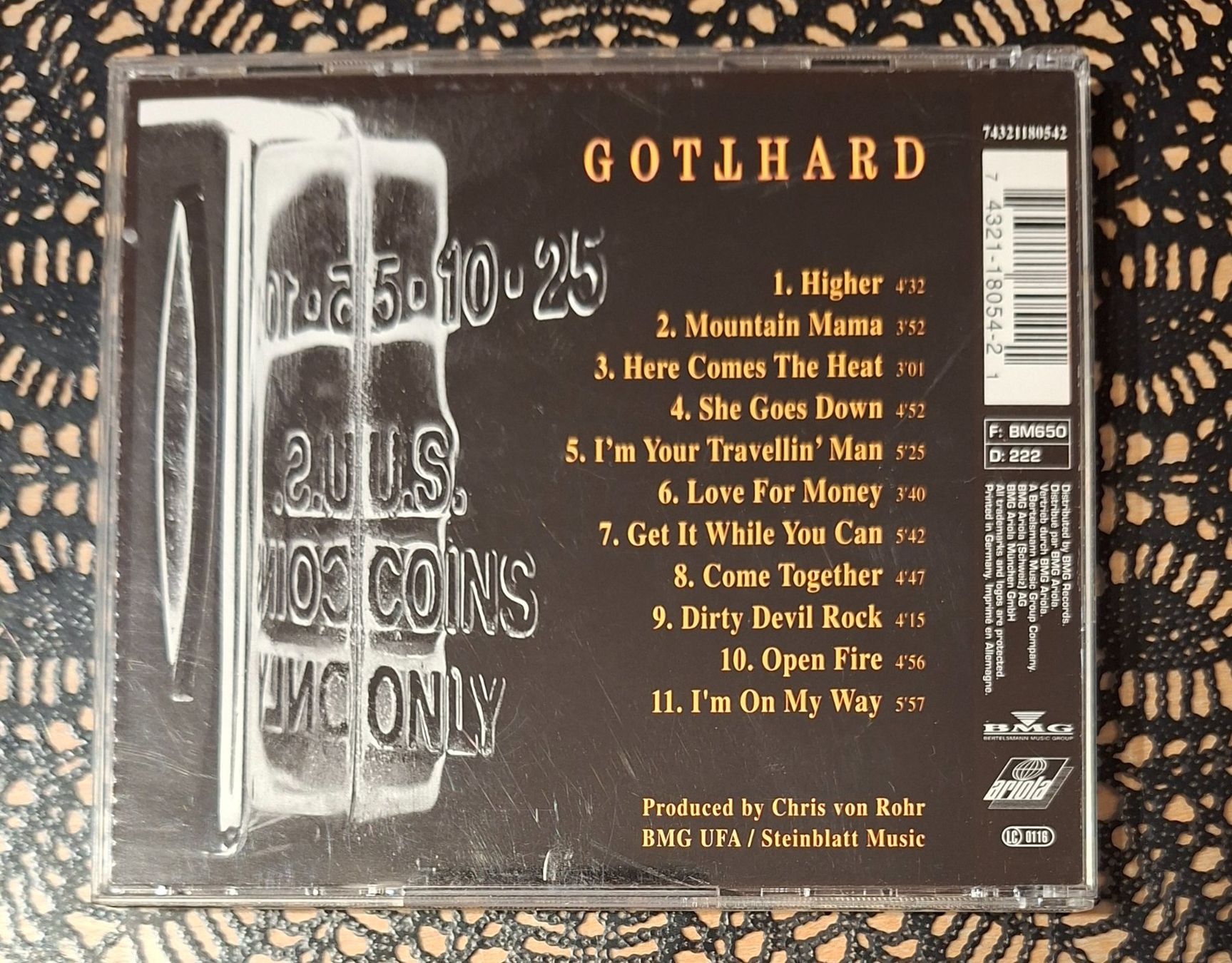 CD: Gotthard - Dial Hard, CH Hardrock CD Album 1994 – Usato da Schönenberg TG venduto da Gregolino76 1