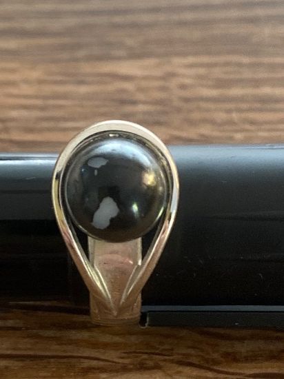 Anelli: RING/FINGERING silberig/schwarz/anthrazit Perle / speziell – Usato da Frauenfeld venduto da Boldi46 6
