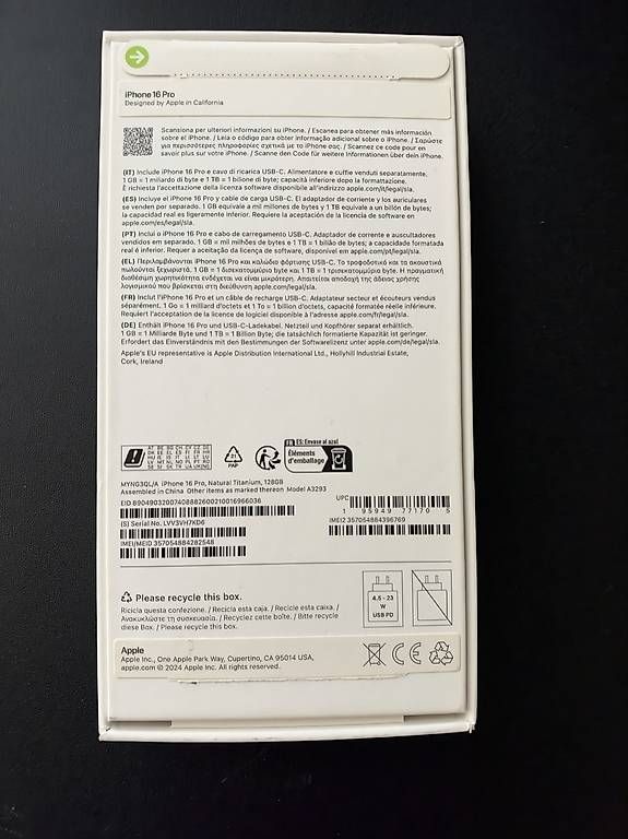 Telefoni cellulari / Smartphones: iPhone 16 Pro  – Usato da Basel venduto da michael405 3