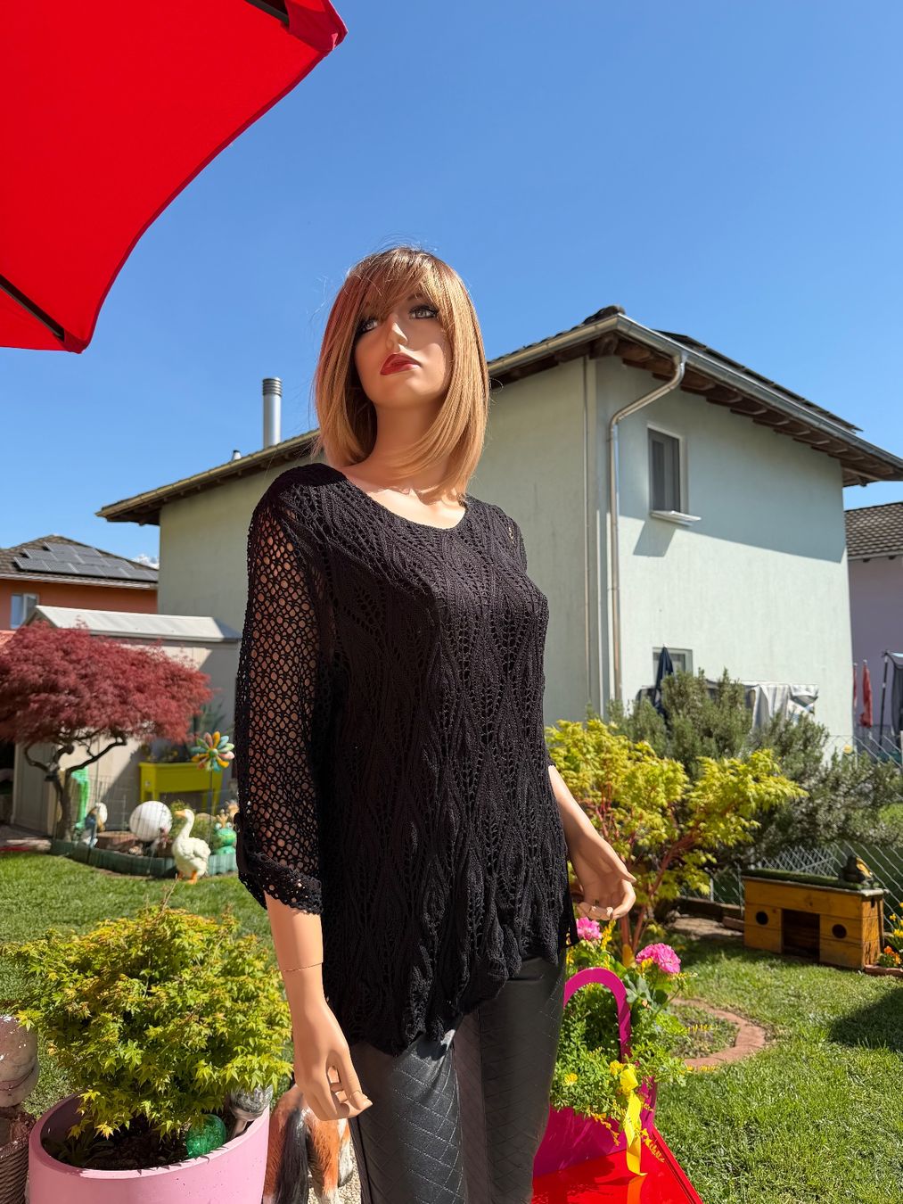 Tuniche: Schwarzes Sommer Strick-Top, Gr. M - Canada – Usato da Cugnasco venduto da tizianaq 1