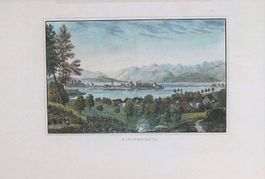 Rapperswil Original-Kupferstich 1836