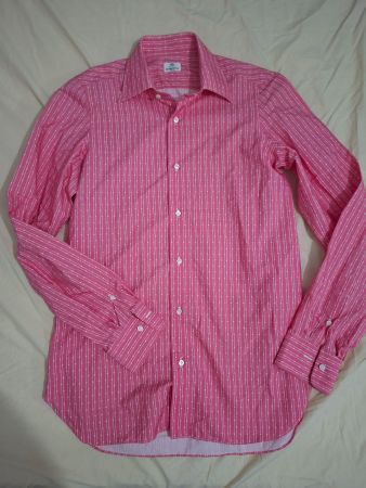 Borrelli Hemd Luxus Shirt Gr. 40 M handgefertigt Neu