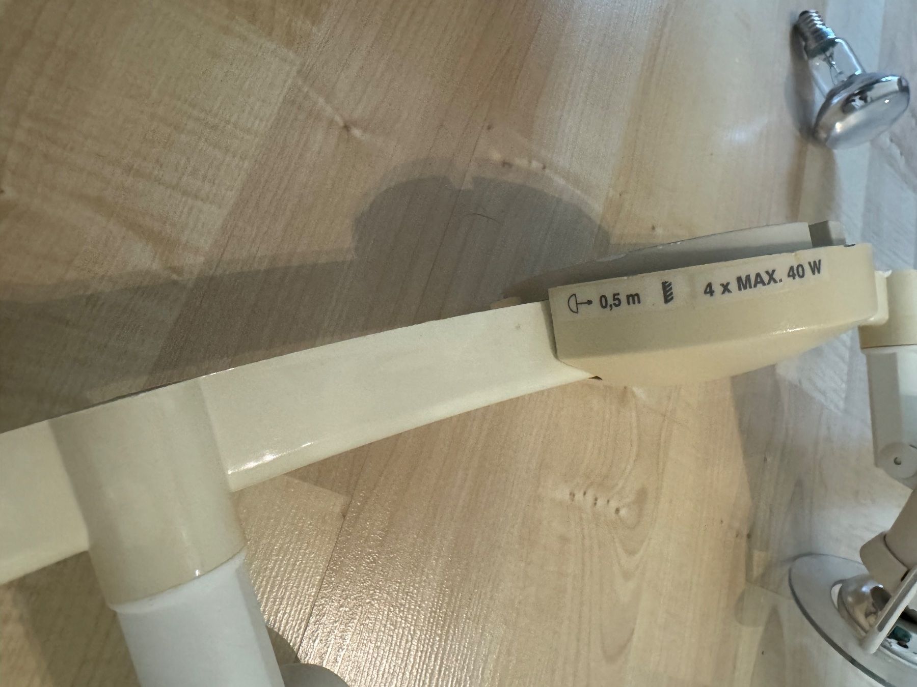 Lampadari & plafoniere: Deckenleuchte, 4-flammig, drehbar, Weiss – Usato da Uster venduto da kog1988 5