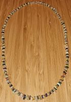 Halskette Opal- Splitter blau, gelb, weiss 51cm. RAR