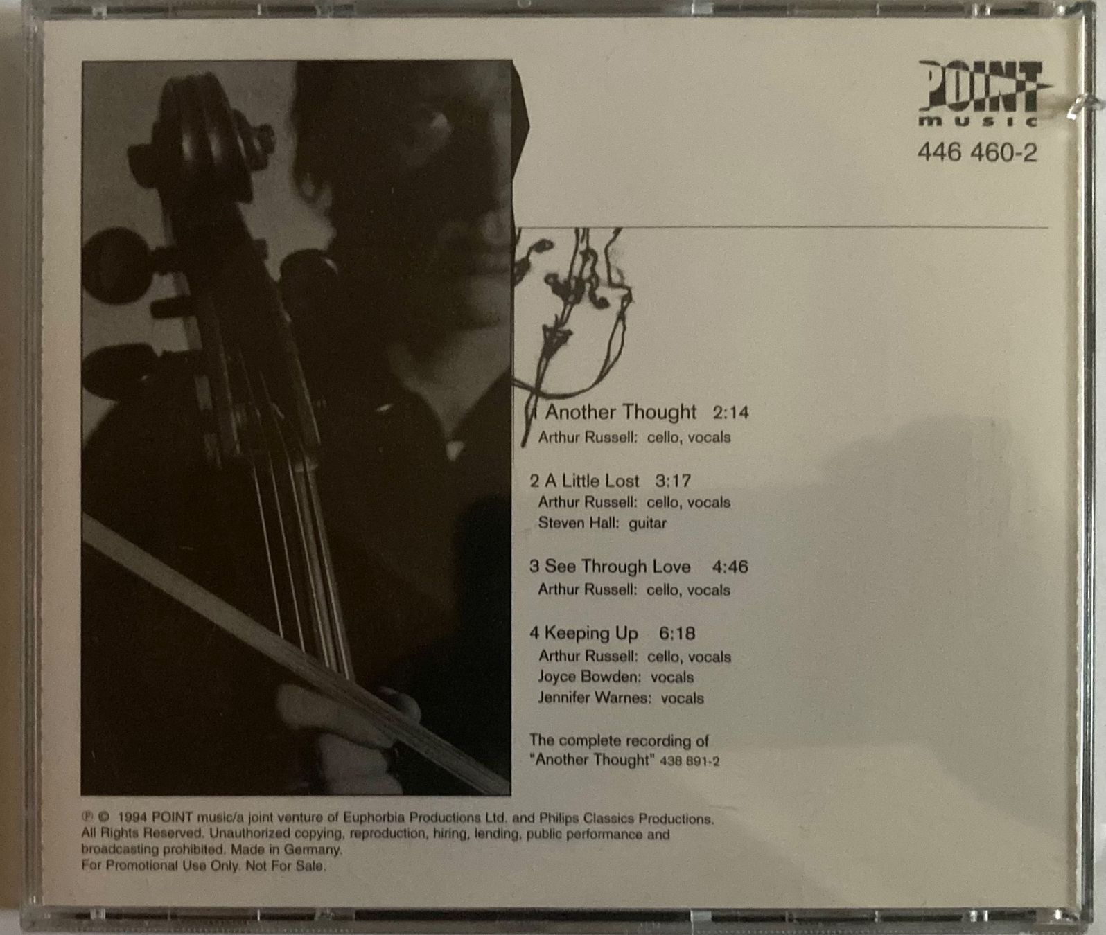 CDs: ARTHUR RUSSELL - ANOTHER THOUGHT – D'occasion à Poliez-Pittet par Newtown-Records 1