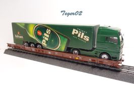 Märklin H0 4741 Hupac-Wagen mit LKW 54.