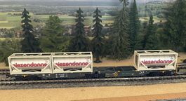 Märklin 47805 Doppel-Containertragwagen "Giezendanner"