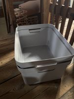 2 Sunware Aufbewahrungsboxen 32L hellgrau gebraucht