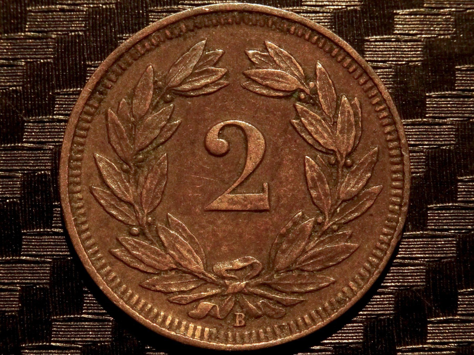 Alle Münzen: 1915 - 2 cts. 1.00 Mio.!!! 2.50gr!!! – Gebraucht aus Courgenay von ZubR237 1
