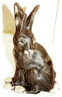 Hase aus Steingut