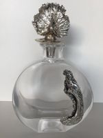 Flacon avec paon / Flasche mit Pfau