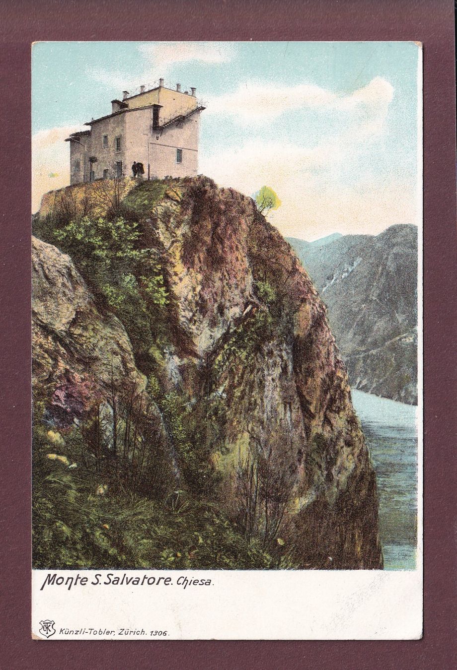 Cartoline postali: Monte SAN SALVATORE - Chiesa – Usato da Pully venduto da nicecards