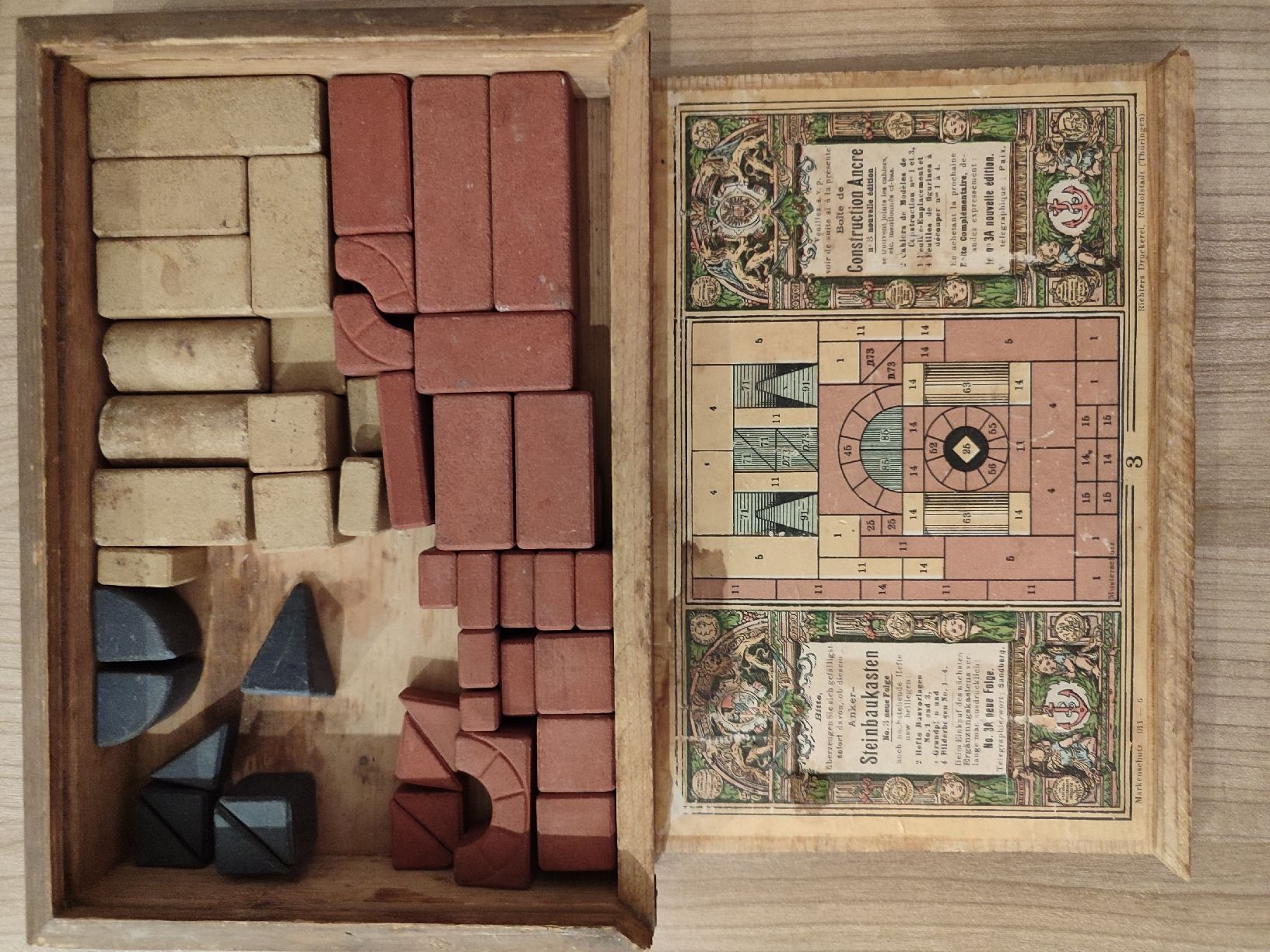 Spielzeuge: Antiker Steinbaukasten Anker/Richter No. 3 – Gebraucht aus Bettwiesen von tuemian 1