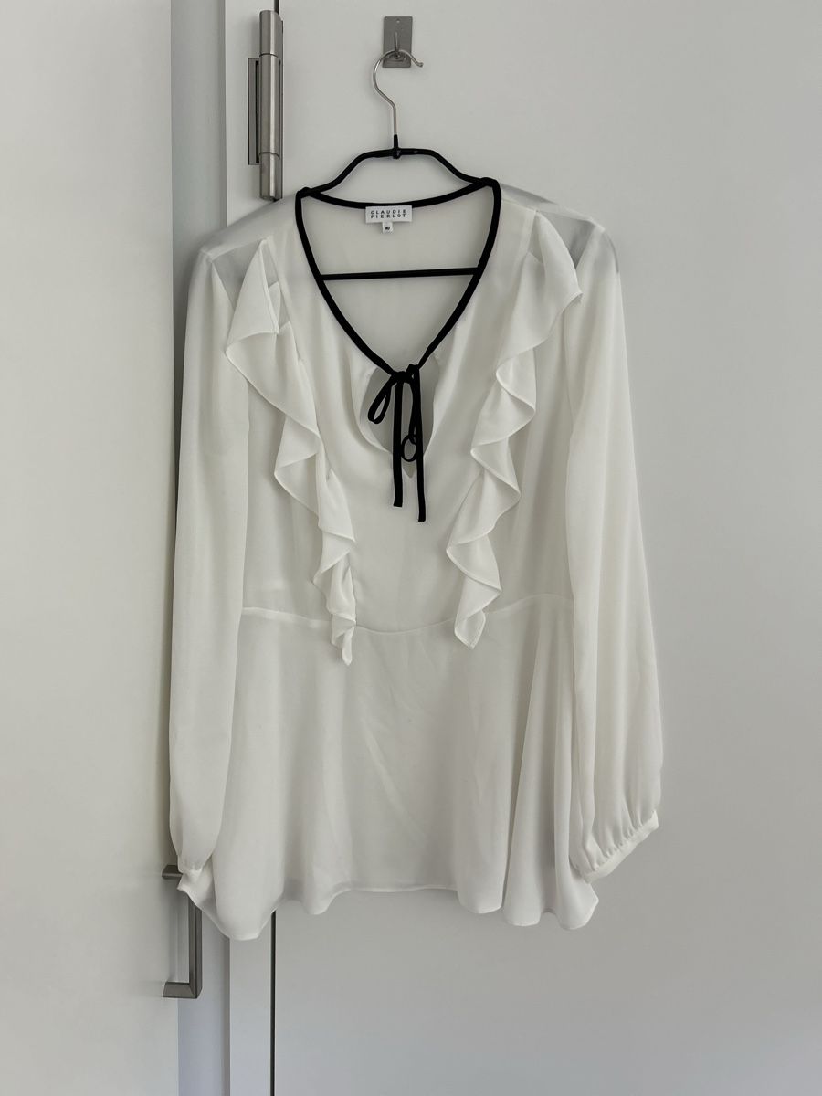 Claudie Pierlot Camicette: Bluse Claudie Pierlot Weiss – Usato da Zürich venduto da Robin_zh2