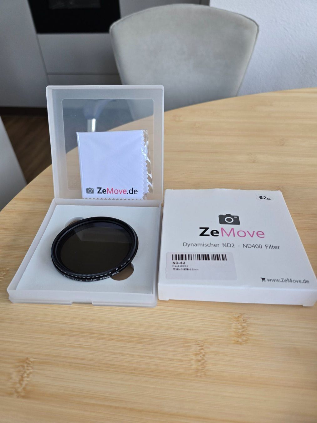 Filtri: ZeMove Dynamischer Filter ND2-ND400 62mm Neu – Nuovo e nell'imballaggio originale da Rorschacherberg venduto da Scharfeegge