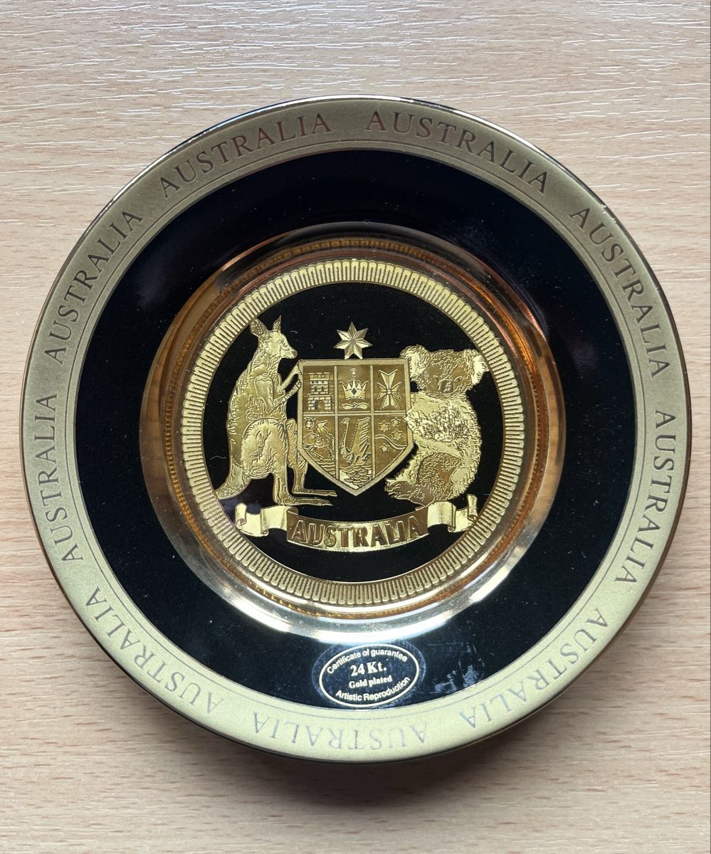 Piatti: Australien Teller, 24 Karat Gold plated! – Usato da Oberriet SG venduto da EMERE.