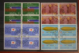 1975: 561+564 4er-Block Et. o. Gummi