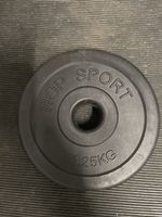 1x 1,25kg Hantelscheibe Kunststoff