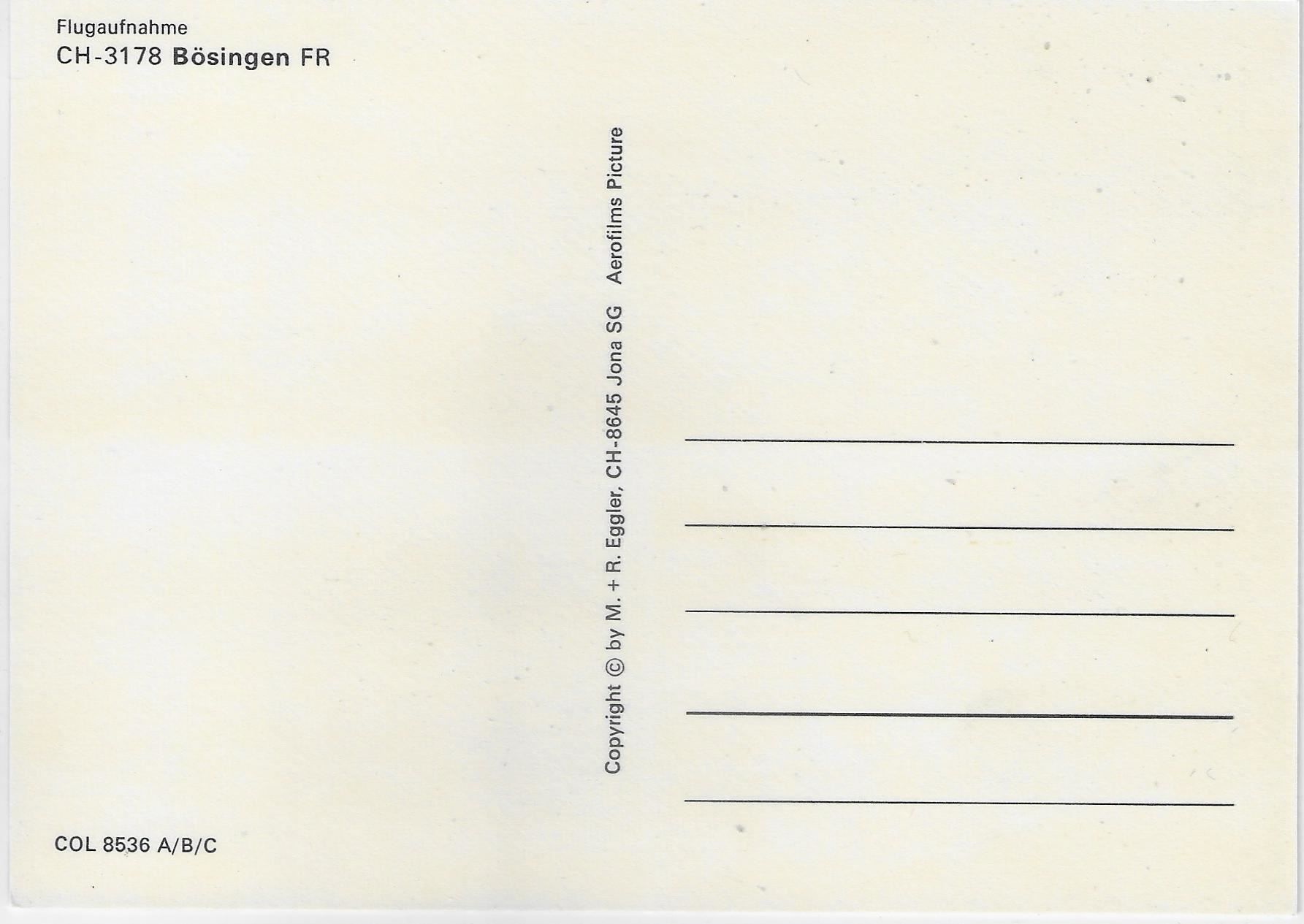 Cartoline postali: Flugaufnahme Bösingen FR – Antico da Ettingen venduto da Kartenplanet 1