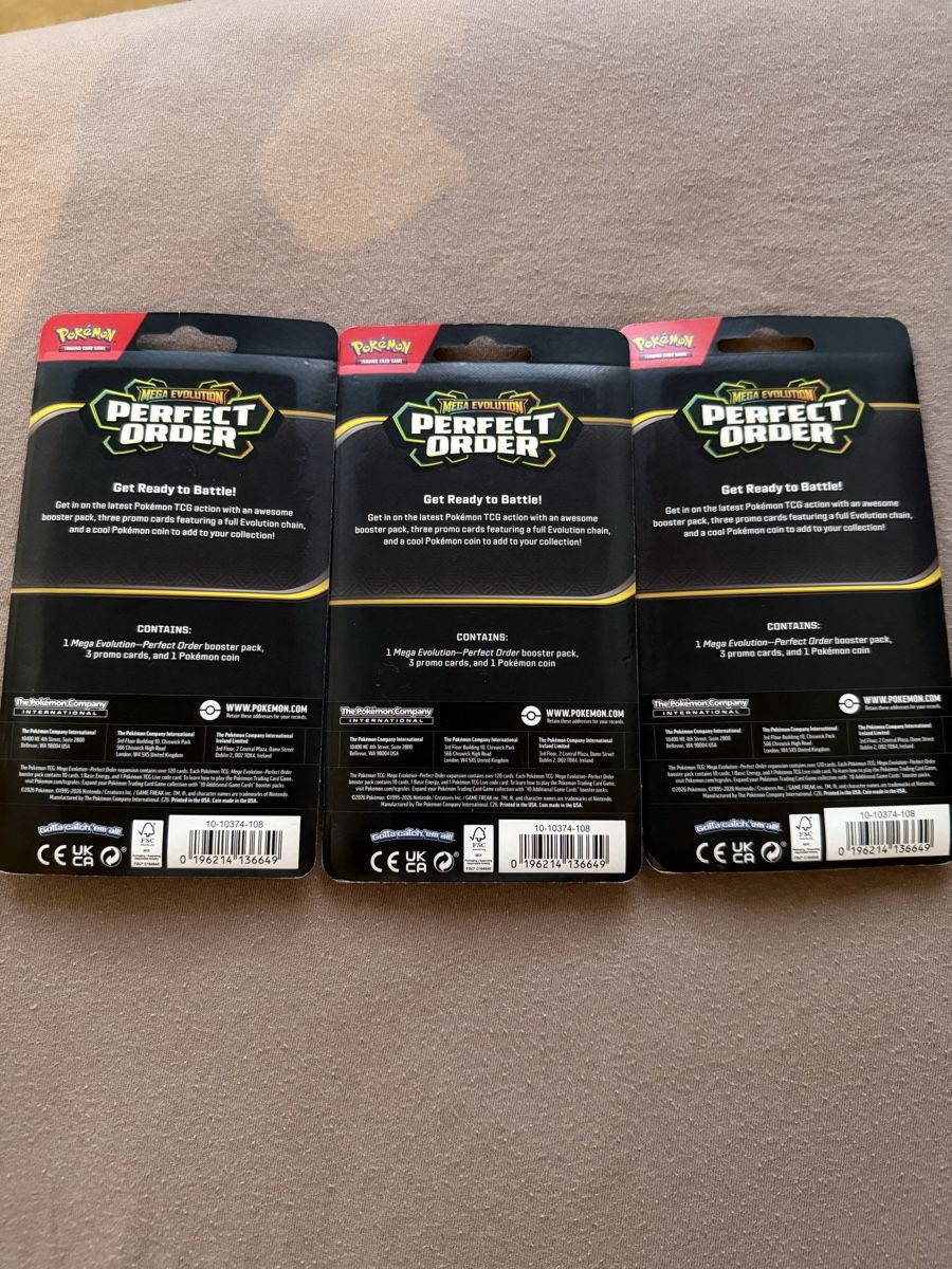 Pokémon Sammelbilder & Trading cards: 3x Perfect Order engl. Premium Checklane Blister – Gebraucht aus Winterthur von trading-ch 1