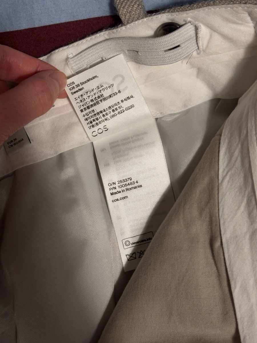 Cos Pantaloni: Cos verstellbare Hose, Obermaterial Wolle 100% – Nuovo (secondo la descrizione) da Kriens venduto da qij_5ghs 5