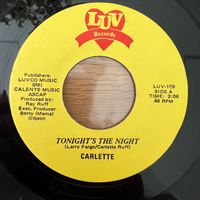 Carlette - Tonight's The Night / 1. US-Press. 1985 - TOP
