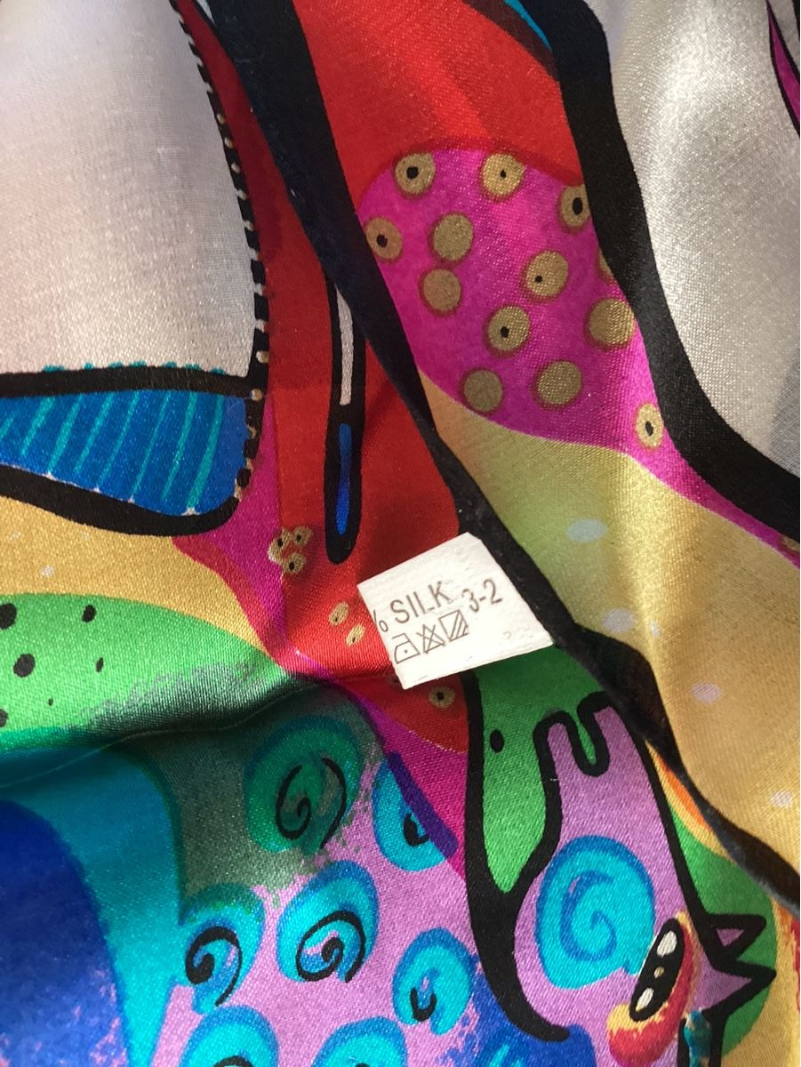 Foulards & écharpes: Seidenschal, 100% Seide, Pferde Print Bunt ! – Neuf (Voir description) à Schöfflisdorf par seahorse61 2