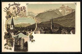 Litho Bex, Panorama et les Diablerets, T