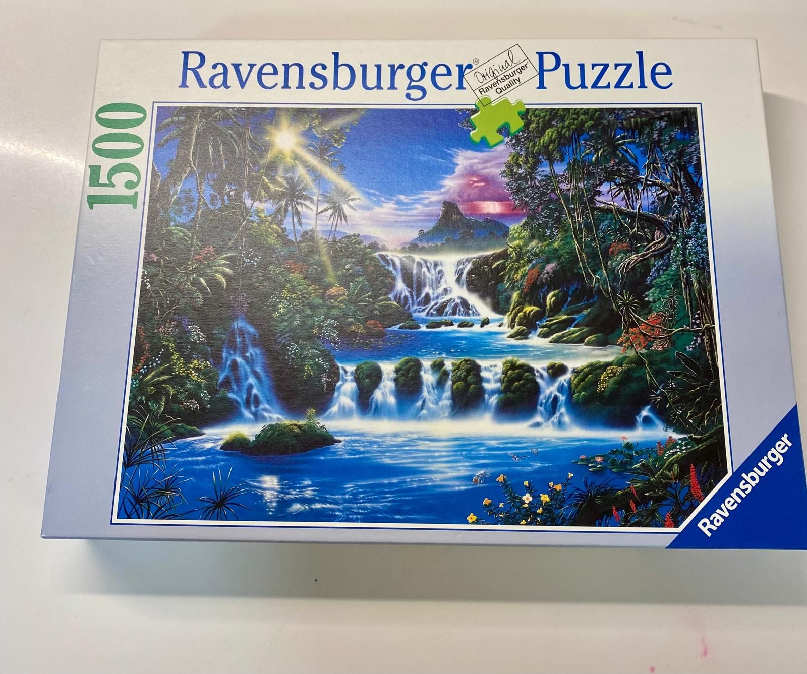 Ravensburger Puzzle: Ravensburger Puzzle 1500 Teile - Mystischer Wasserfall – Usato da Krauchthal venduto da SamsPuce