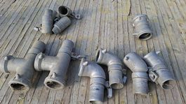 Irrigation agricole, tuyaux alu + jets + accessoires