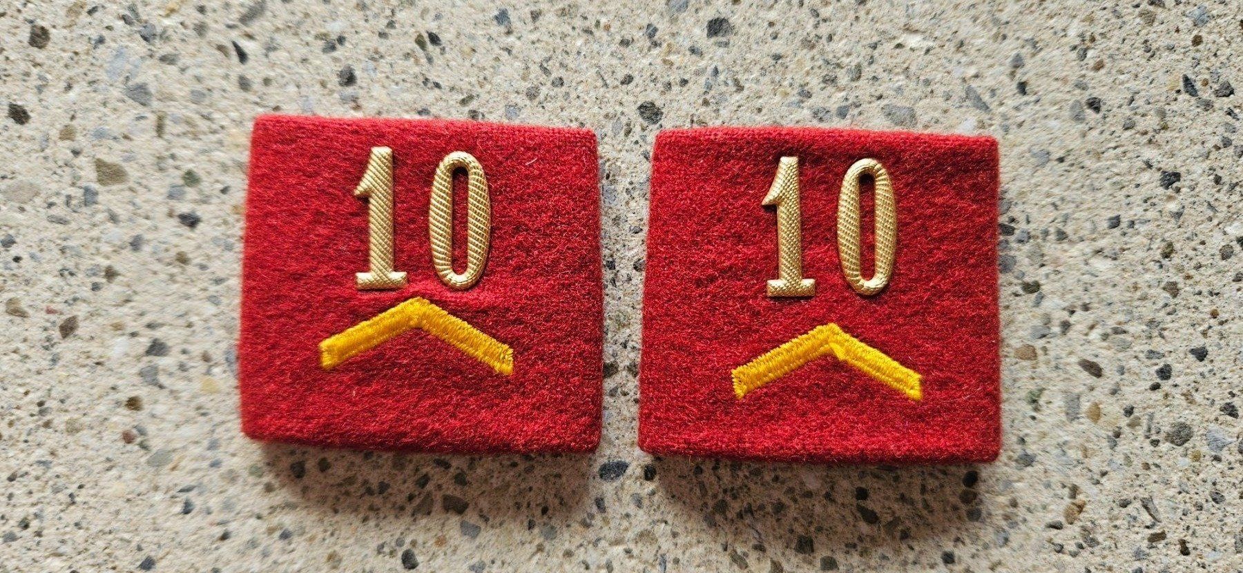 Schweizer Armee Plaketten & Abzeichen: *** Patten Korporal nr.10 *** – Gebraucht aus Riedholz von fr_sIruP