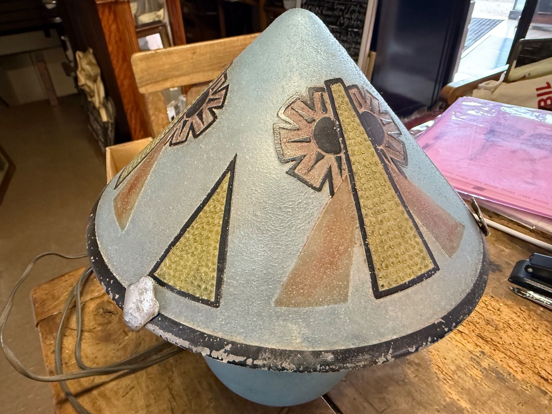 Lampen: Antike Art Deco Glas Lampe Frankreich – Gebraucht aus Bern von Jwpm66 3