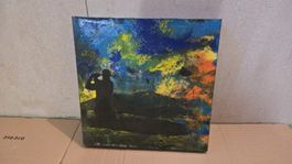 Golf Kunst Original Gemälde, Leinwand 40x40cm, 39.7cmx39.7cm