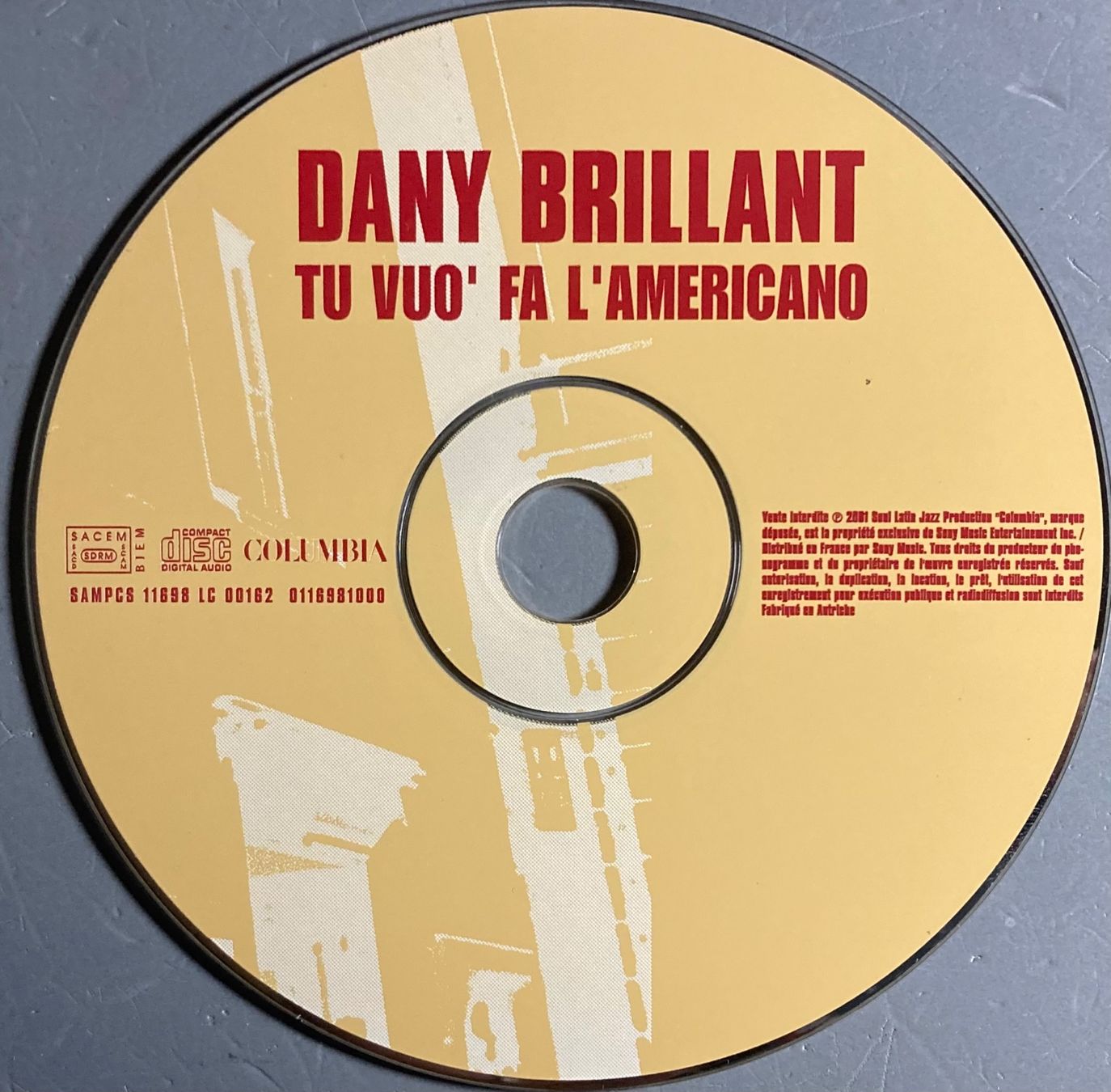 CDs: DANY BRILLANT - TU VUO' FA L'AMERICANO – D'occasion à Poliez-Pittet par Newtown-Records 2